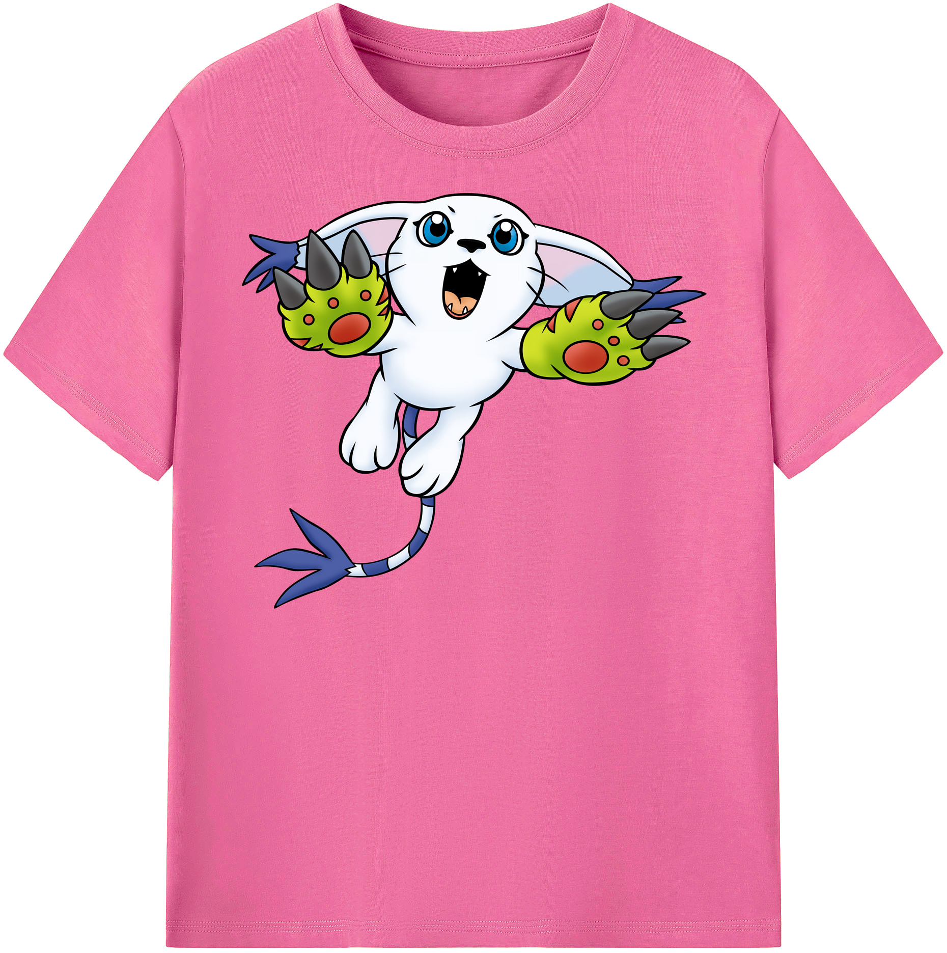 （画像用） Digimon デジタルモンスター/デジモン レディースカジュアルプリントTシャツ（綿100％）